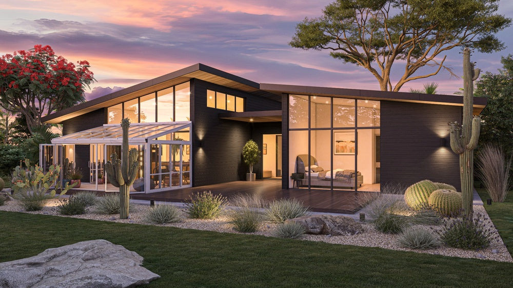 Brisas™ Bi-Fold Door Glass Sunroom &amp; Solarium (White – 16.7 ft. Wide)