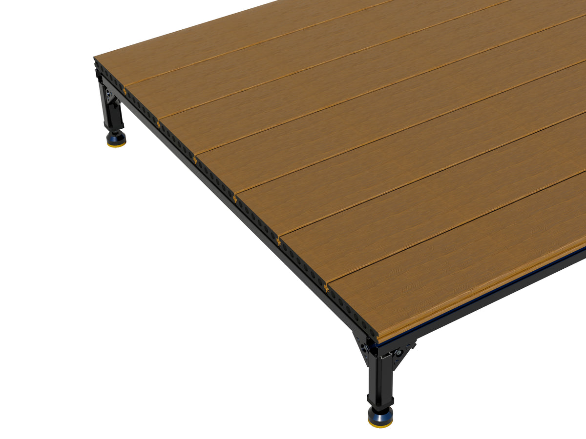 Modular Composite Deck Platform 2 Meter - Teak