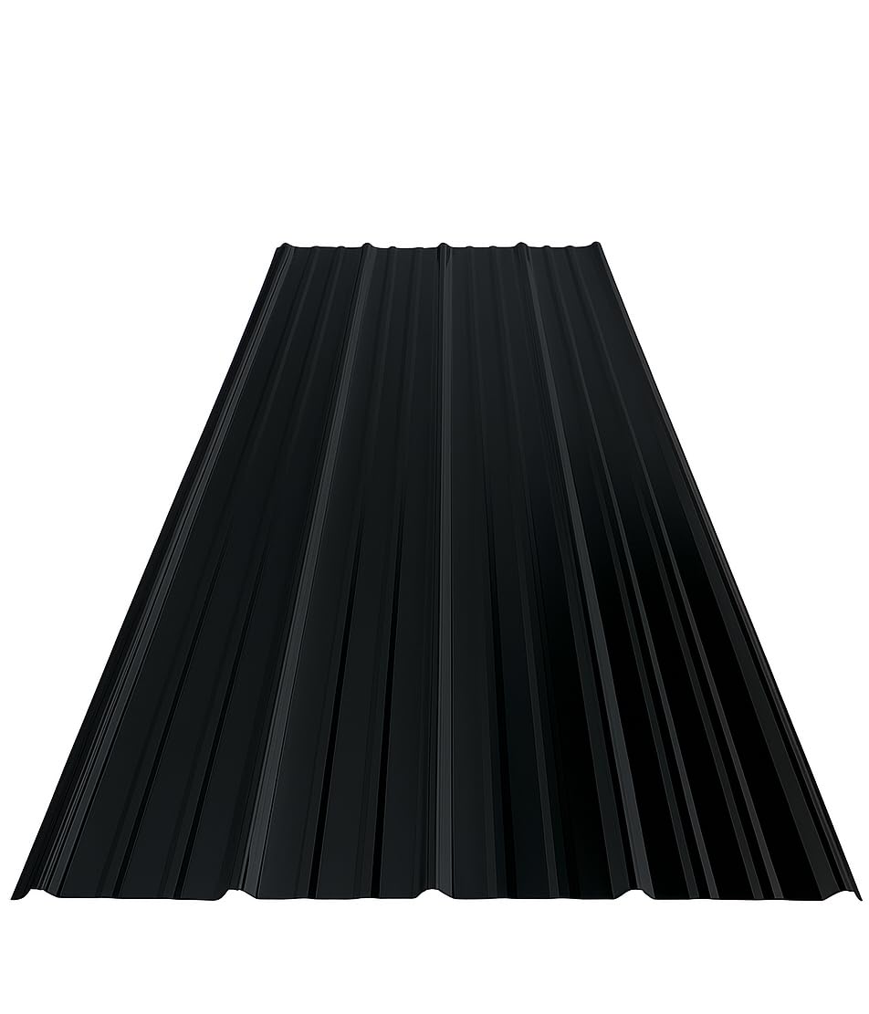 Black Steel Roof Panels Weather-Resistant Metal Roofing