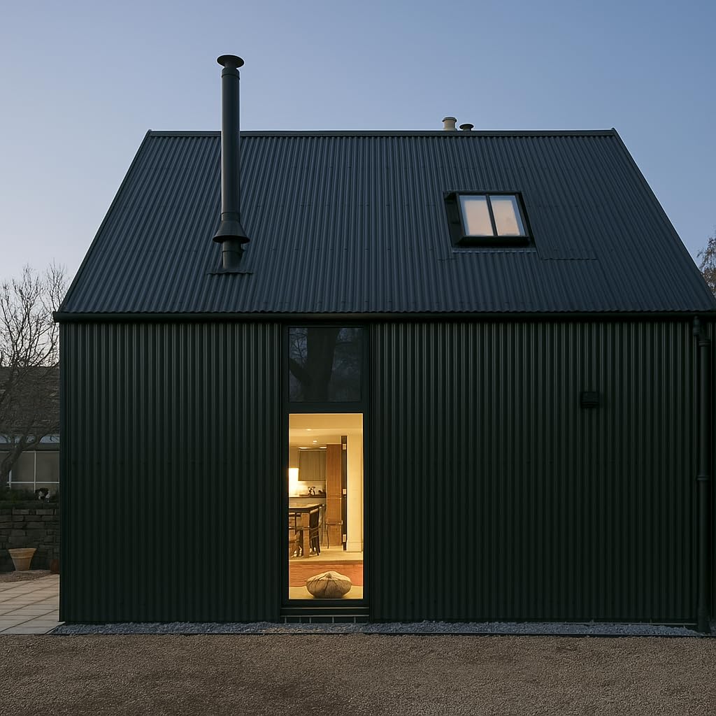 Black Steel Roof Panels Weather-Resistant Metal Roofing