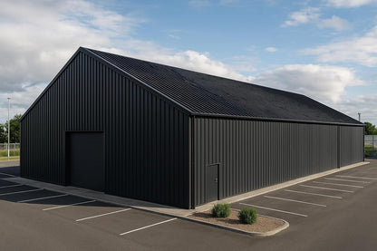 Black Steel Roof Panels Weather-Resistant Metal Roofing