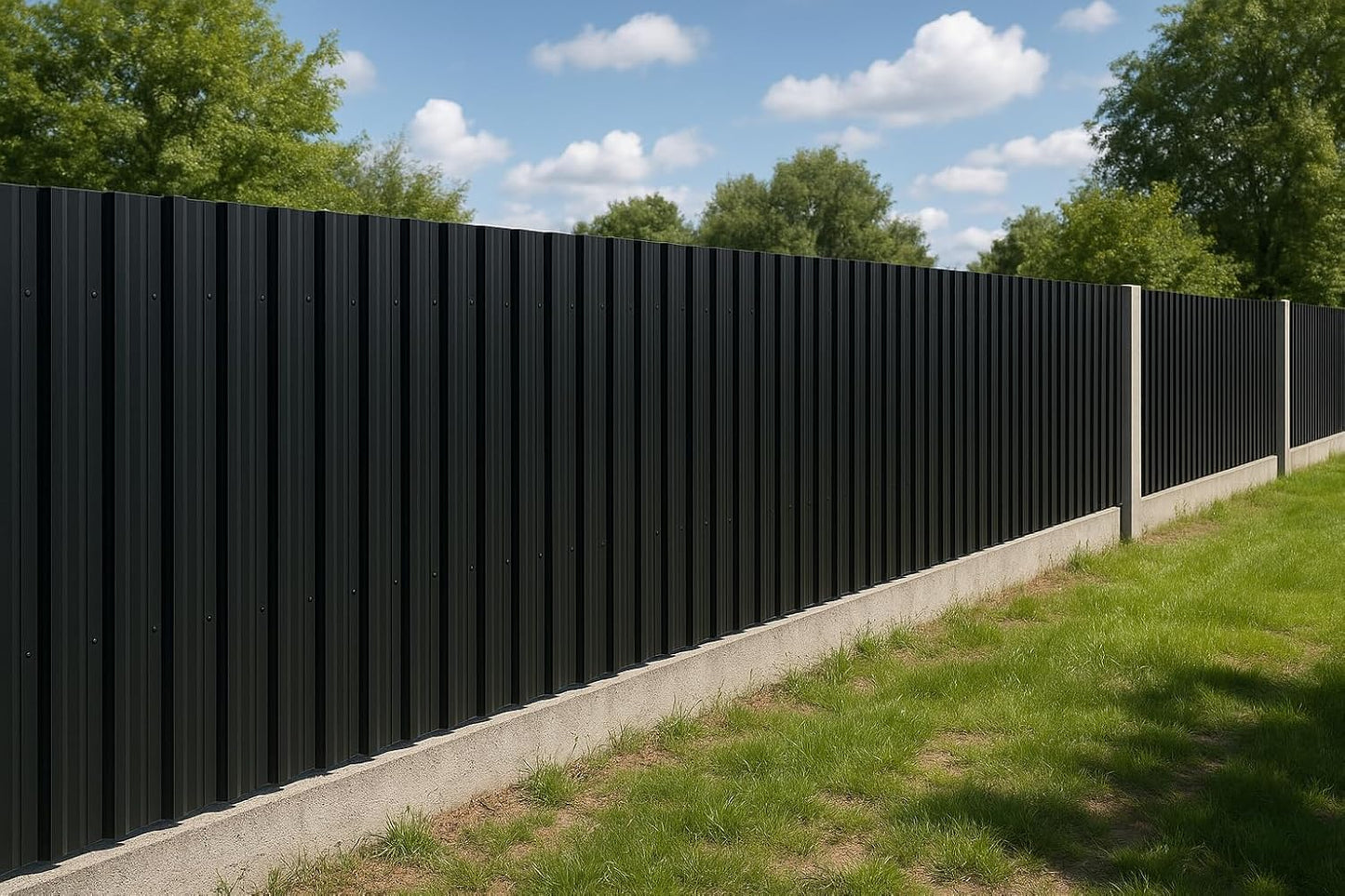 Black Steel Roof Panels Weather-Resistant Metal Roofing