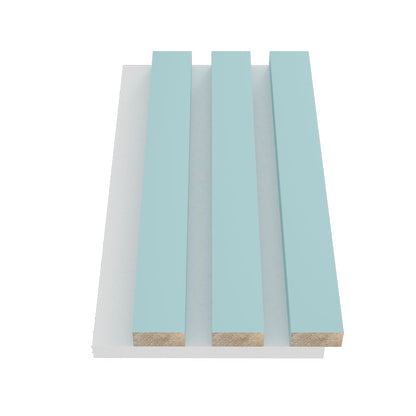 Sky Blue Acoustic Slat Wood Wall Panels