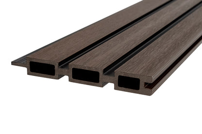 All-Weather WPC Composite Fence Slat Panel System - American Walnut