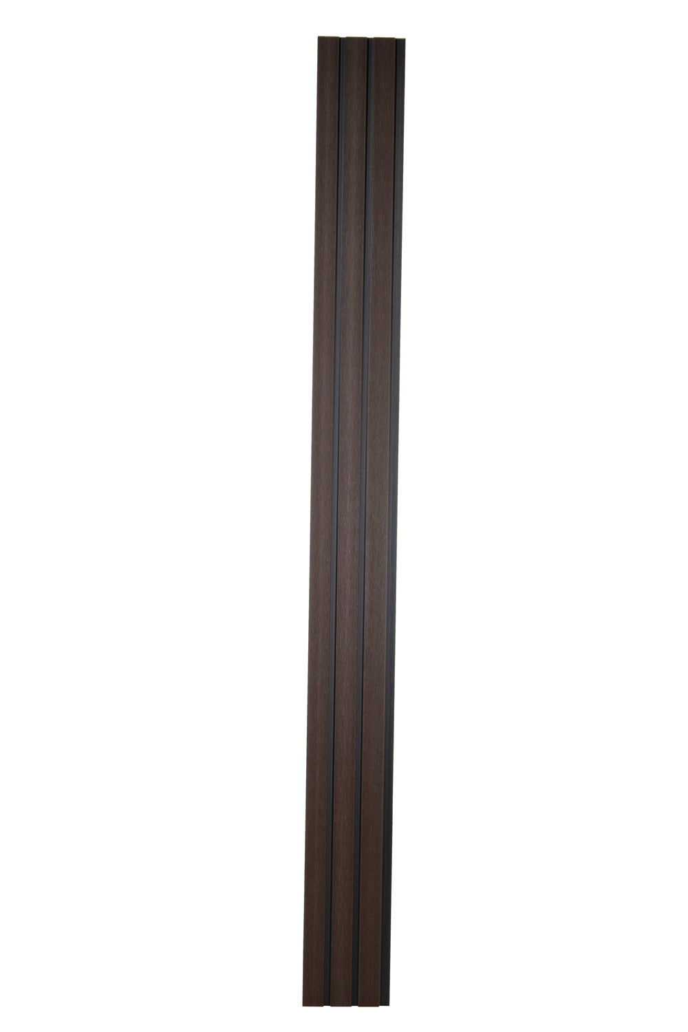 All-Weather WPC Composite Fence Slat Panel System - American Walnut