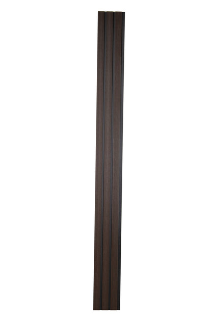 All-Weather WPC Composite Fence Slat Panel System - American Walnut
