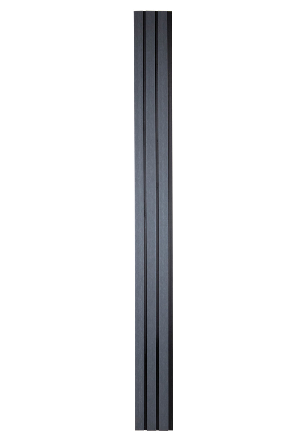 All-Weather WPC Composite Fence Slat Panel System - Graphite Charcoal Gray