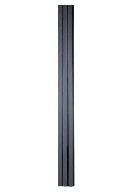 All-Weather WPC Composite Fence Slat Panel System - Graphite Charcoal Gray