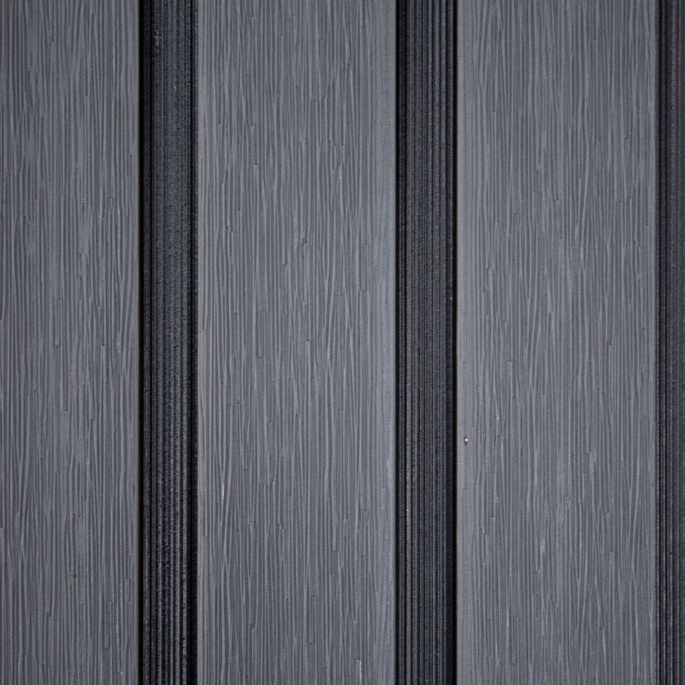 All-Weather WPC Composite Fence Slat Panel System - Graphite Charcoal Gray