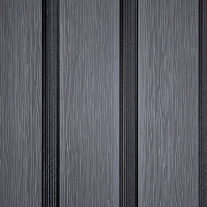All-Weather WPC Composite Fence Slat Panel System - Graphite Charcoal Gray