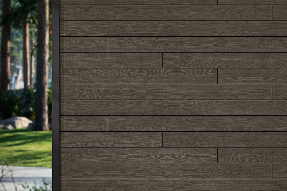 Enhanced Grain Wood-Like Composite Siding, Exterior Wall Paneling - American Walnut