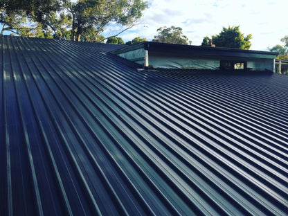 Black Steel Roof Panels Weather-Resistant Metal Roofing