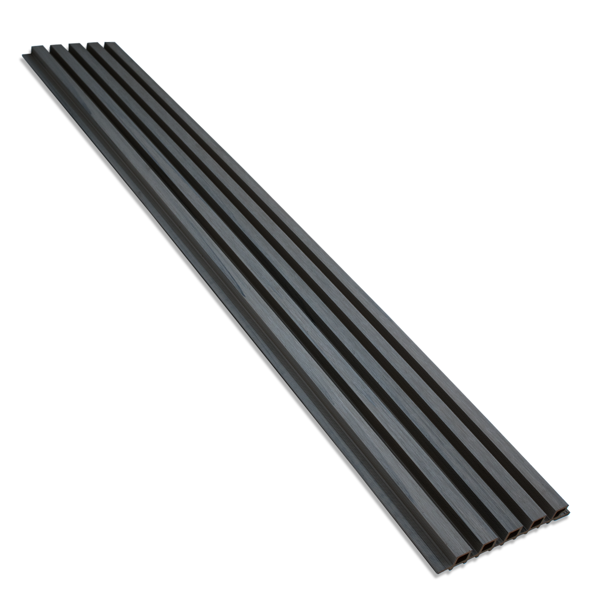 Charcoal Exterior Slat Siding Outdoor Wall Cladding Panels