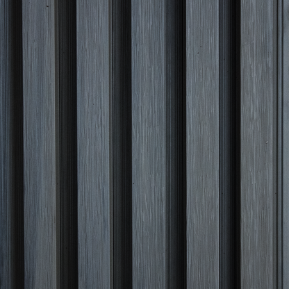 Charcoal Exterior Slat Siding Outdoor Wall Cladding Panels