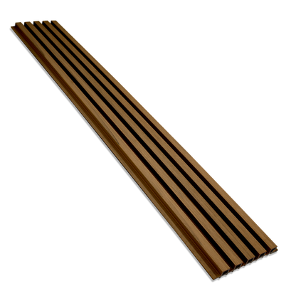 Weathered Teak Exterior Slat Siding Outdoor Wall Cladding Panels