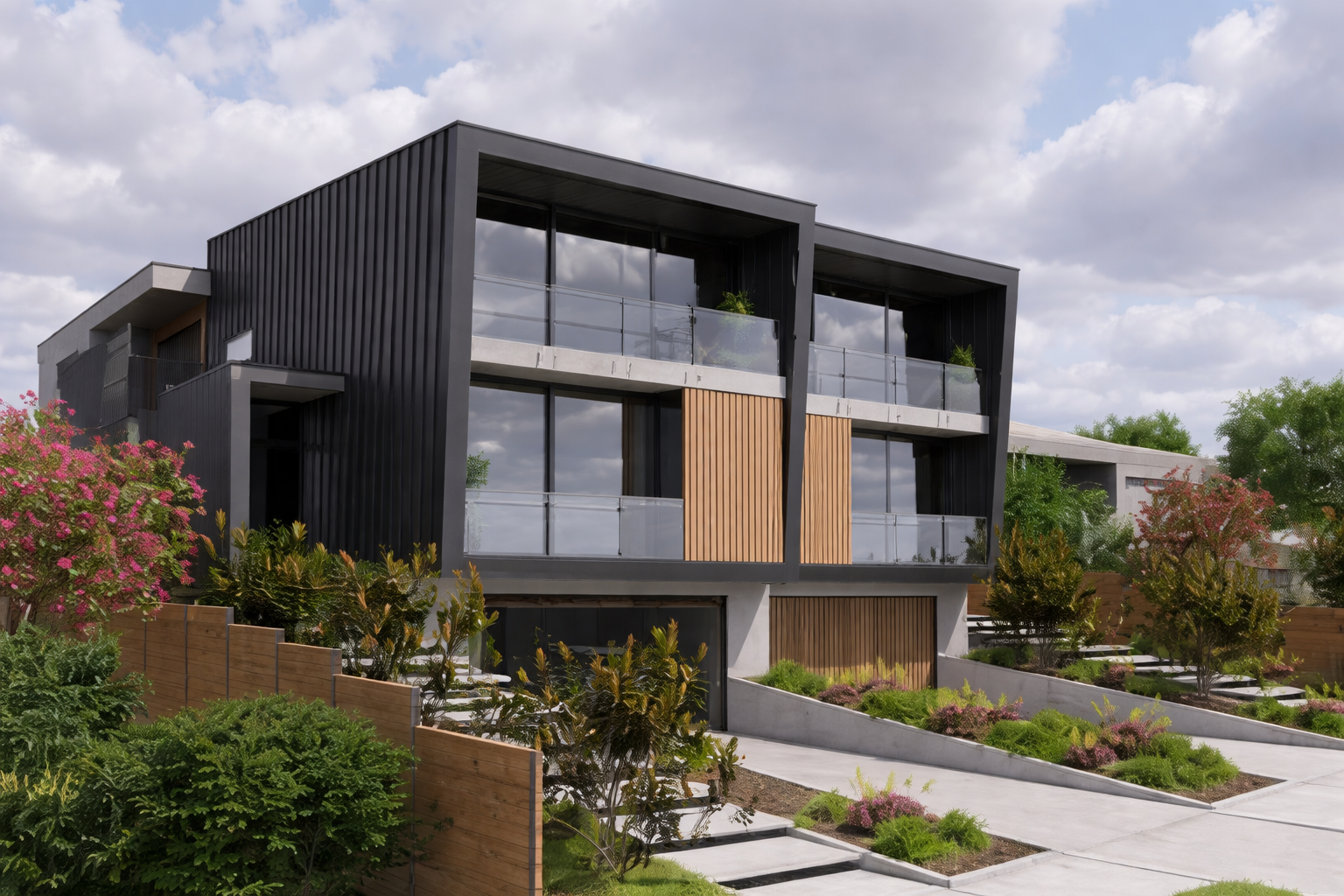 Maple Interior-Exterior Timber Tube Composite Wood Slat Privacy Dividers