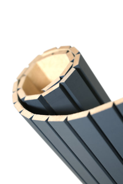 FlexForm™ Seamless Flexible Fluted Wall Panels – Midnight Blue
