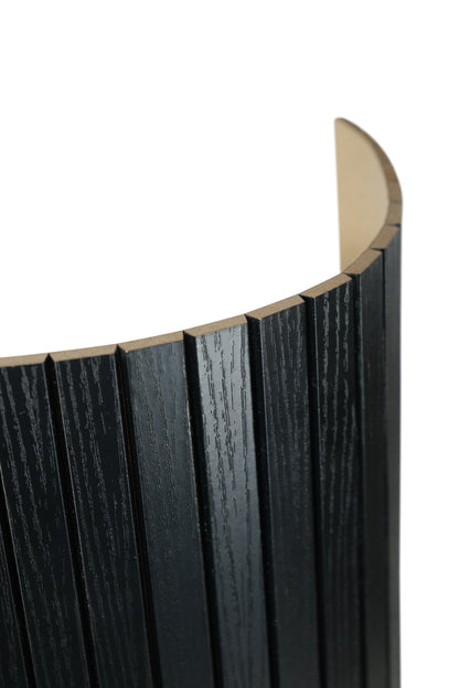 FlexForm™ Seamless Flexible Fluted Wall Panels – Ultra Black