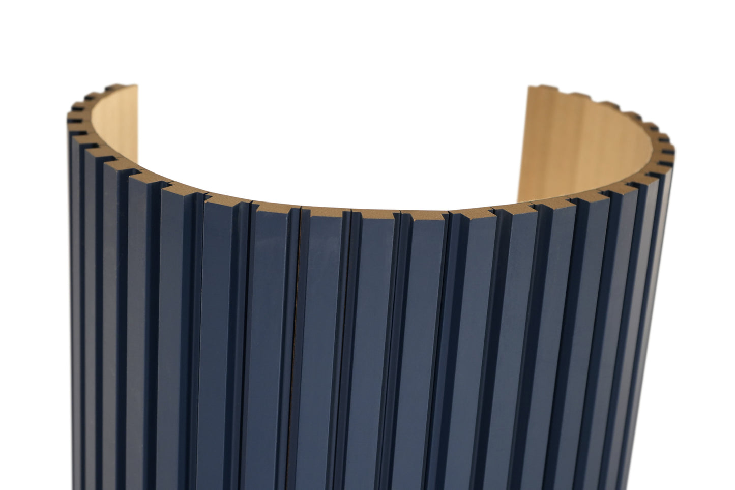FlexForm™ Mini-Slat Flexible Fluted Tambour Wall Panels Midnight Blue