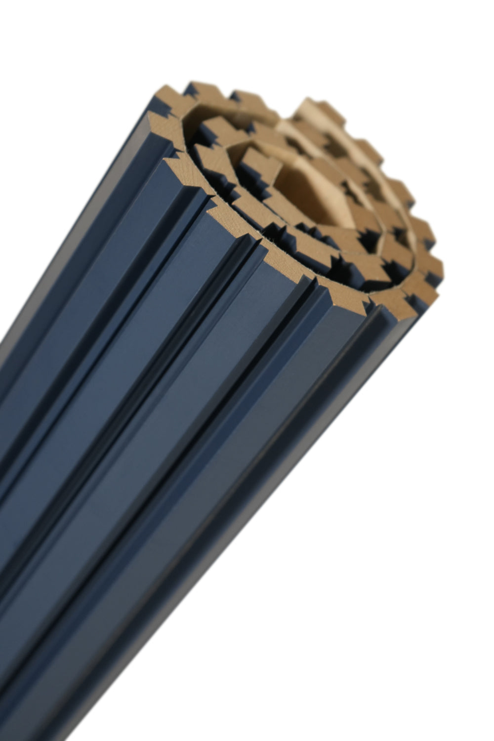 FlexForm™ Mini-Slat Flexible Fluted Tambour Wall Panels Midnight Blue