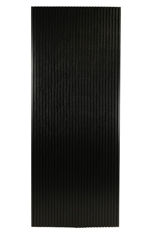 FlexForm™ Mini-Slat Flexible Fluted Tambour Wall Panels - Ultra Black