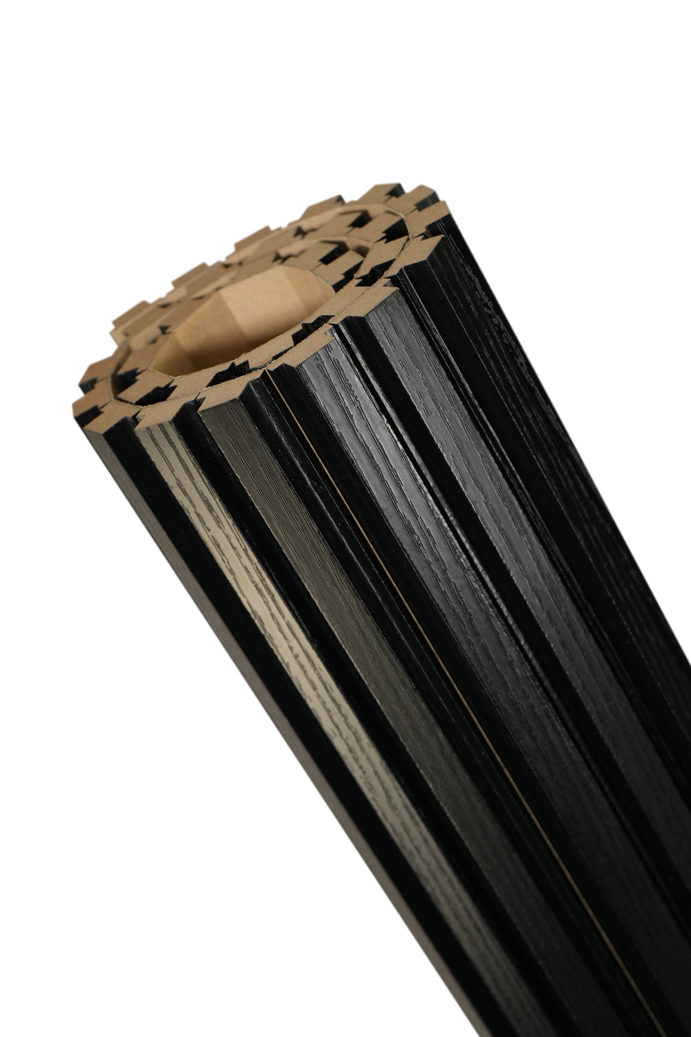 FlexForm™ Mini-Slat Flexible Fluted Tambour Wall Panels - Ultra Black