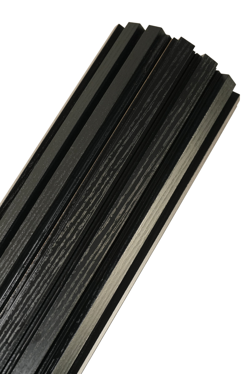 FlexForm™ Mini-Slat Flexible Fluted Tambour Wall Panels - Ultra Black