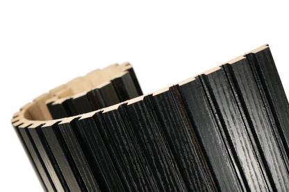 FlexForm™ Mini-Slat Flexible Fluted Tambour Wall Panels - Ultra Black