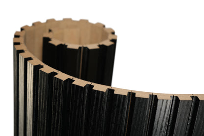 FlexForm™ Mini-Slat Flexible Fluted Tambour Wall Panels - Ultra Black