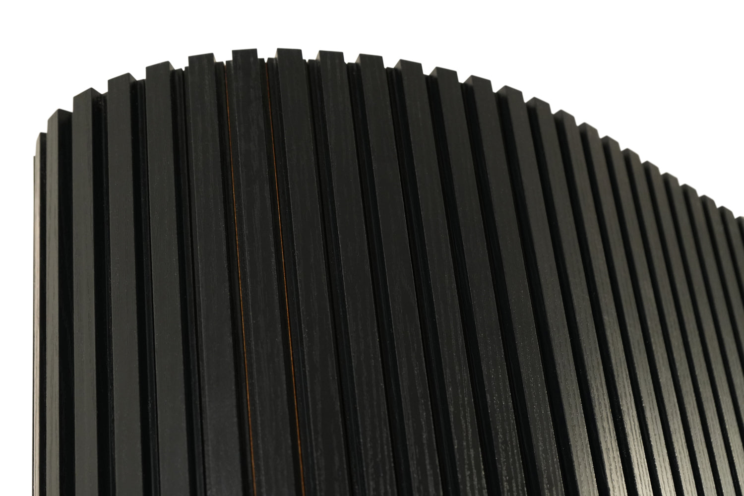 FlexForm™ Mini-Slat Flexible Fluted Tambour Wall Panels - Ultra Black