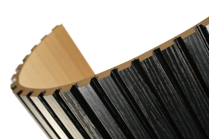 FlexForm™ Mini-Slat Flexible Fluted Tambour Wall Panels - Ultra Black