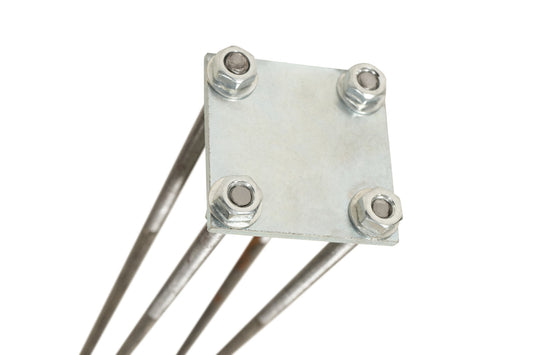 Metal Fence Post Concrete Base Adapters for Composite Fence System