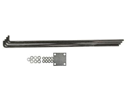 Metal Fence Post Concrete Base Adapters for Composite Fence System
