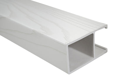 Suspended Slatted Wood Acoustic Drop Ceiling System - Glacier White