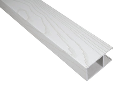 Suspended Slatted Wood Acoustic Drop Ceiling System - Glacier White