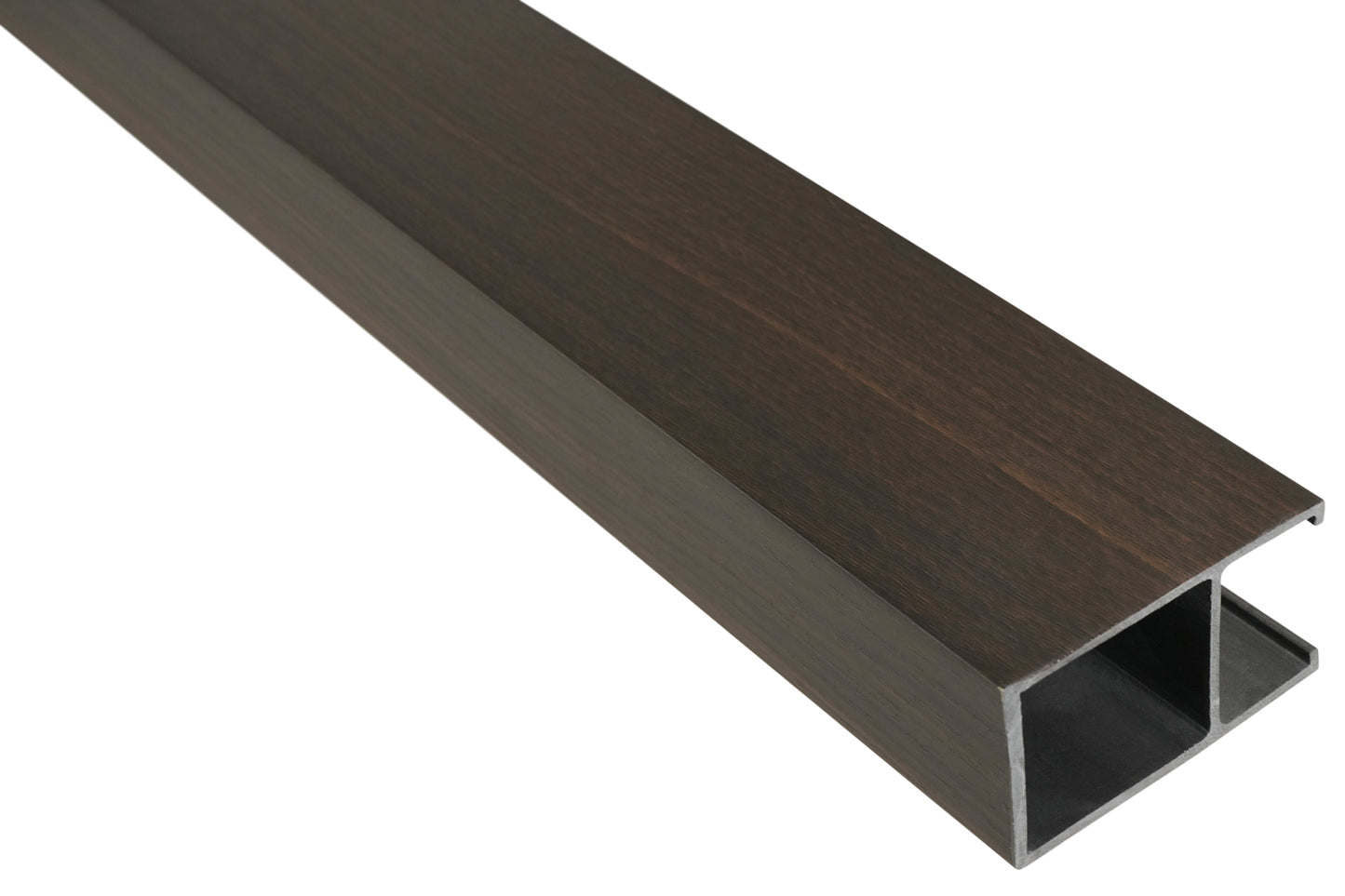 Suspended Slatted Wood Acoustic Drop Ceiling System - Dark Walnut