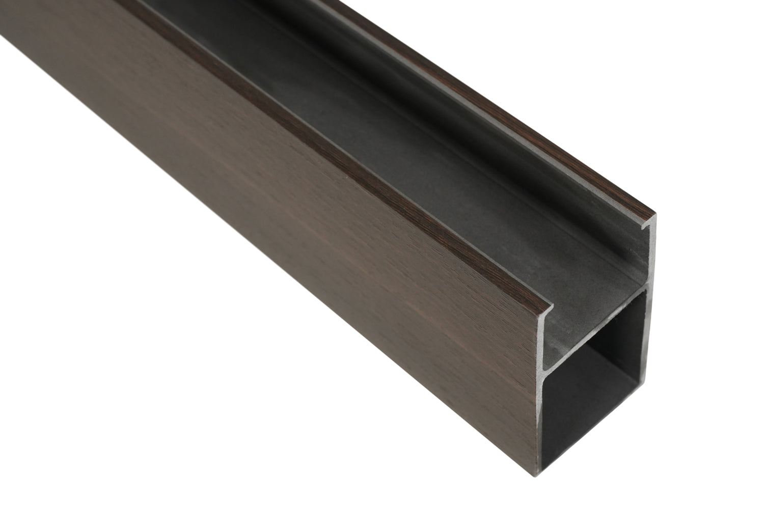 Suspended Slatted Wood Acoustic Drop Ceiling System - Dark Walnut
