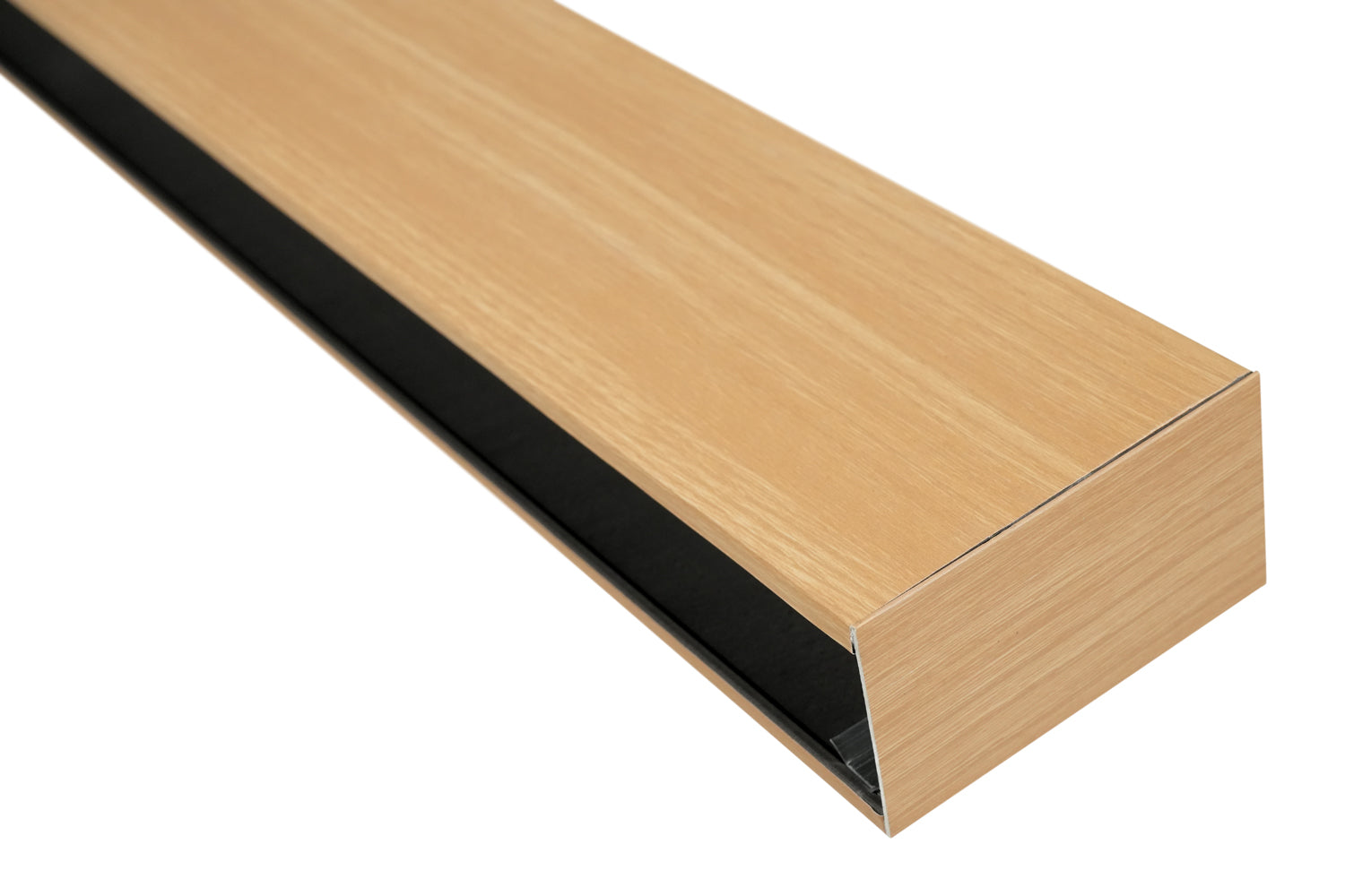 Suspended Acoustic Drop Ceiling Wood Baffle System – Light Oak