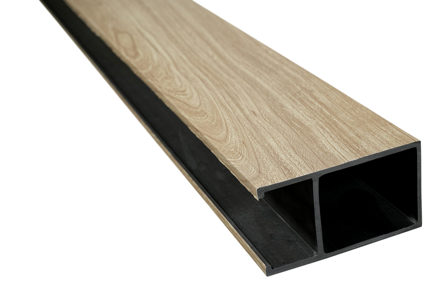 Suspended Acoustic Drop Ceiling Wood Baffle System – Light Walnut