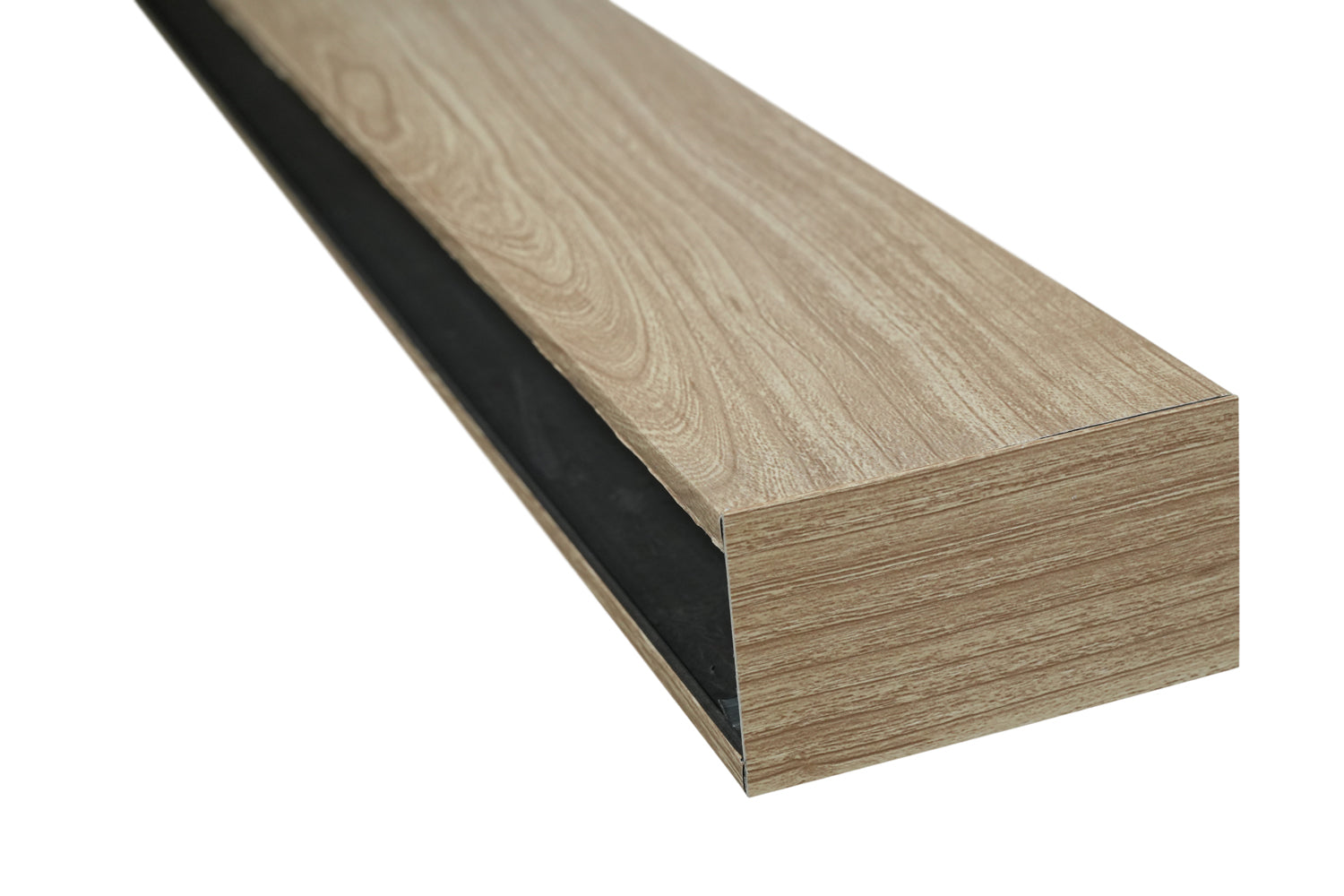 Suspended Acoustic Drop Ceiling Wood Baffle System – Light Walnut