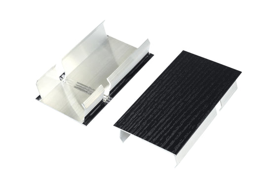 Suspended Acoustic Drop Ceiling Wood Baffle System – Ultra Black
