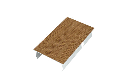 End Cap For Acoustic Drop Ceiling Baffles – Medium Oak
