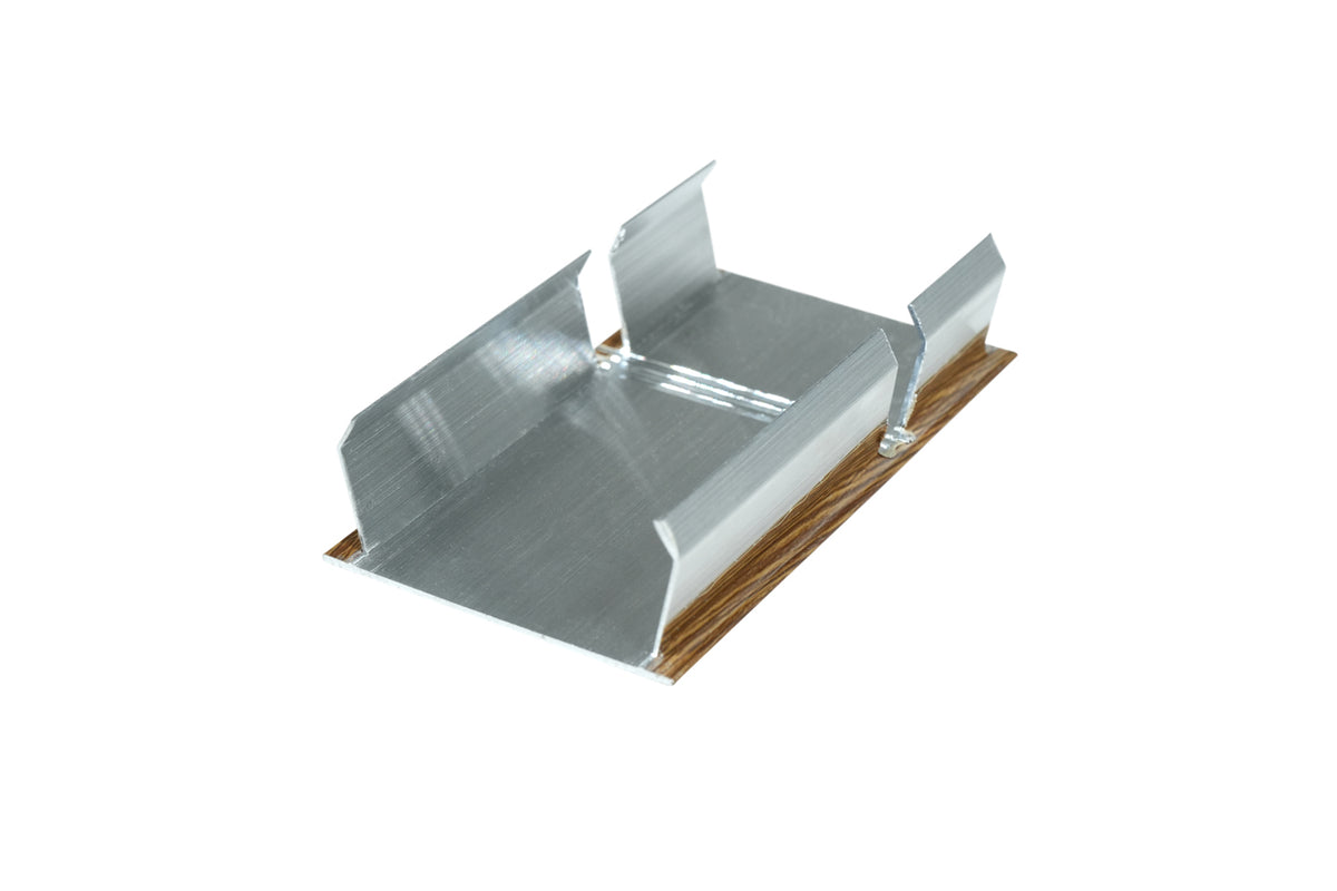 End Cap For Acoustic Drop Ceiling Baffles – Medium Oak
