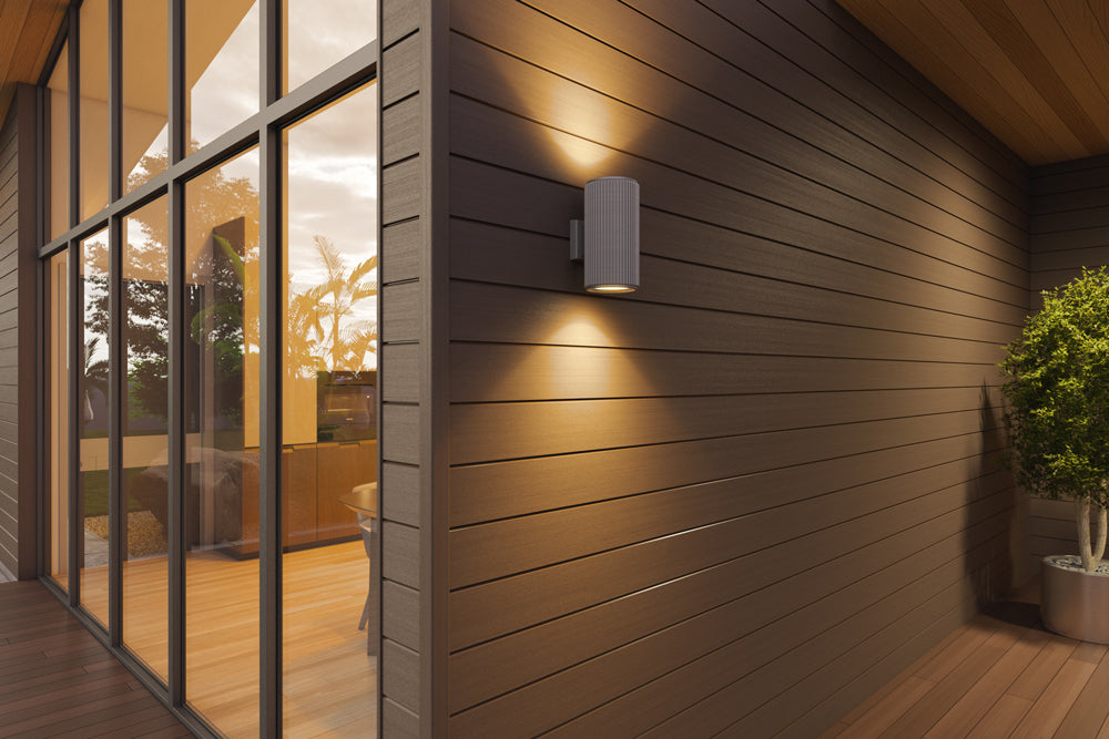 Dark Brown Exterior Shiplap Siding Boards, Outdoor Wall Panel Cladding