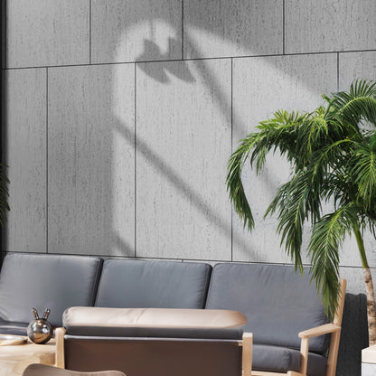 Interior-Exterior Travertine Natural Stone Veneer Flexible Wall Tile - (Dark-Gray)