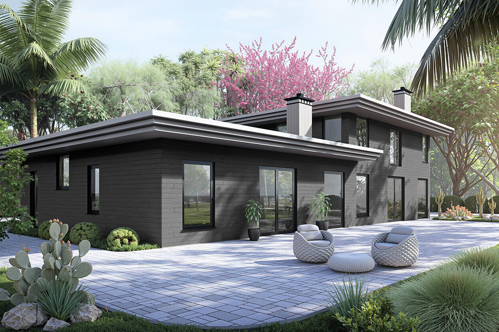 All-Weather Composite Siding System Shiplap Board - Ebony