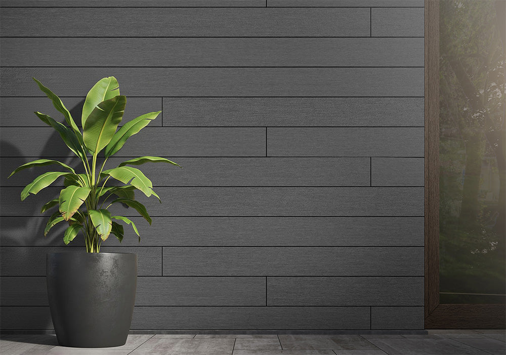 All-Weather Composite Siding System Shiplap Board - Ebony