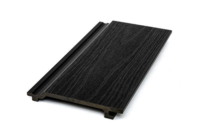 Enhanced Grain Wood-Like Composite Siding, Exterior Wall Paneling - Ebony