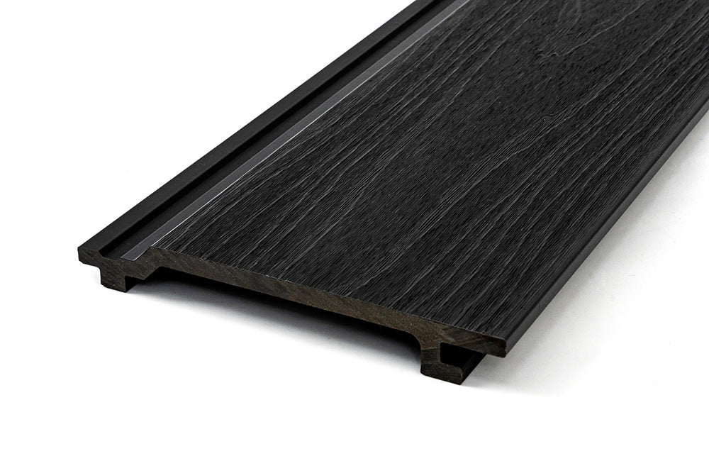 Enhanced Grain Wood-Like Composite Siding, Exterior Wall Paneling - Ebony