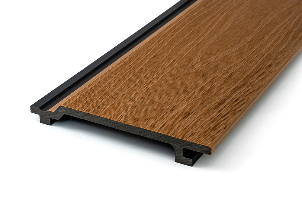 Enhanced Grain Wood-Like Composite Siding, Exterior Wall Paneling - Peruvian Teak